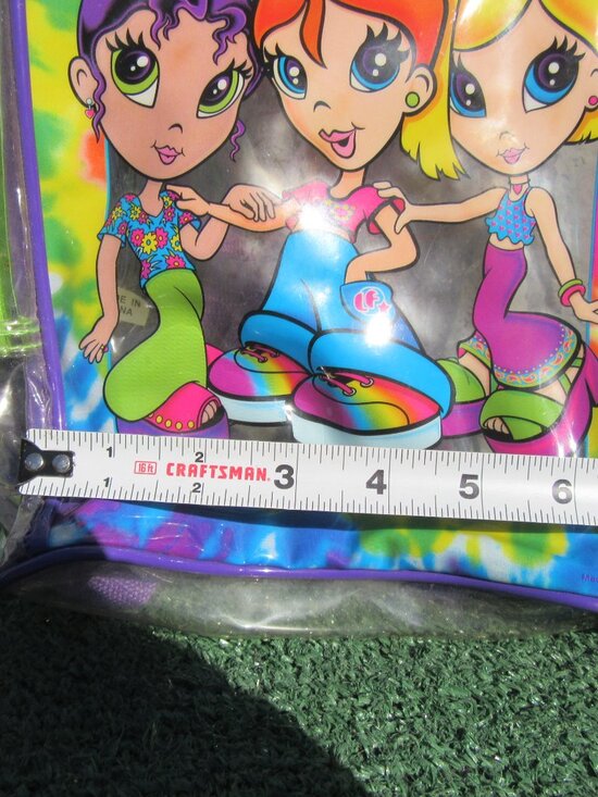 Lisa Frank Fab Friends 3 Groovy Hippie Girls Clear 10\